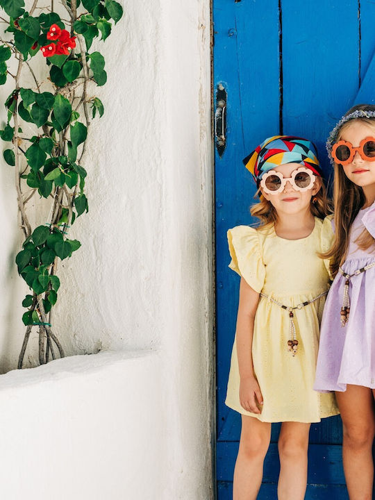 Children's Dress Short Sleeve Lilac