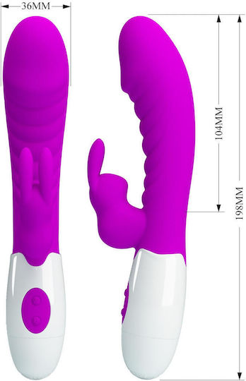 Δονητής Rabbit 21cm Μωβ