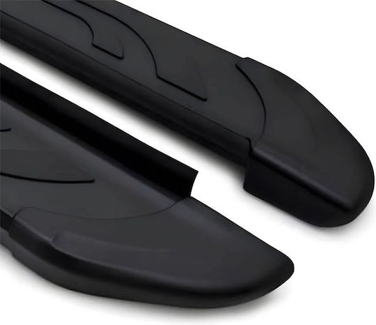 Πλαινά Σκαλοπάτια Faba Black-183cm 2 Τεμάχια Αλουμινίου Χωρίς Βάσεις Universal Ομτεκ Οτομοτιv
