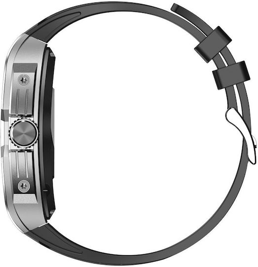 Ksix Hero 54mm Smartwatch with Heart Rate Monitor (Black)