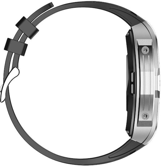 Ksix Hero 54mm Smartwatch with Heart Rate Monitor (Black)