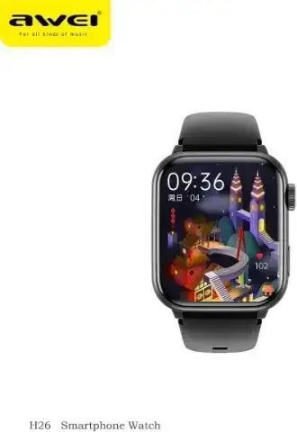 Awei H26 Smartwatch με Παλμογράφο (Μαύρο)