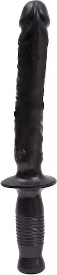 Doc Johnson Classic The Manhandler Glass Dildo Black 25cm