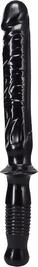 Doc Johnson Classic The Manhandler Glass Dildo Black 25cm