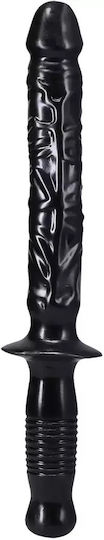 Doc Johnson Classic The Manhandler Glass Dildo Black 25cm