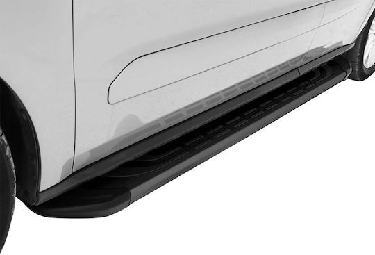 Plăci Laterale Faba Negre-163cm 2 Bucăți din Aluminiu Fără Baze Universale Omtec Automotiv
