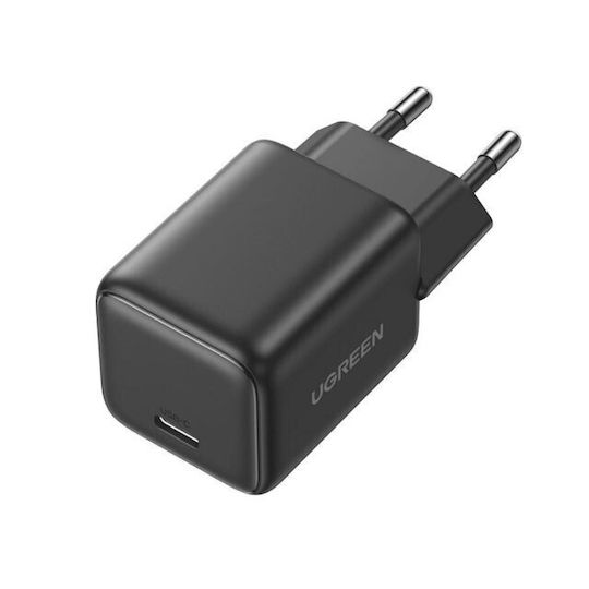 Ugreen Зарядно без кабел GaN с USB-C порт 30W Power Delivery / Quick Charge 4.0 Сив (X513)