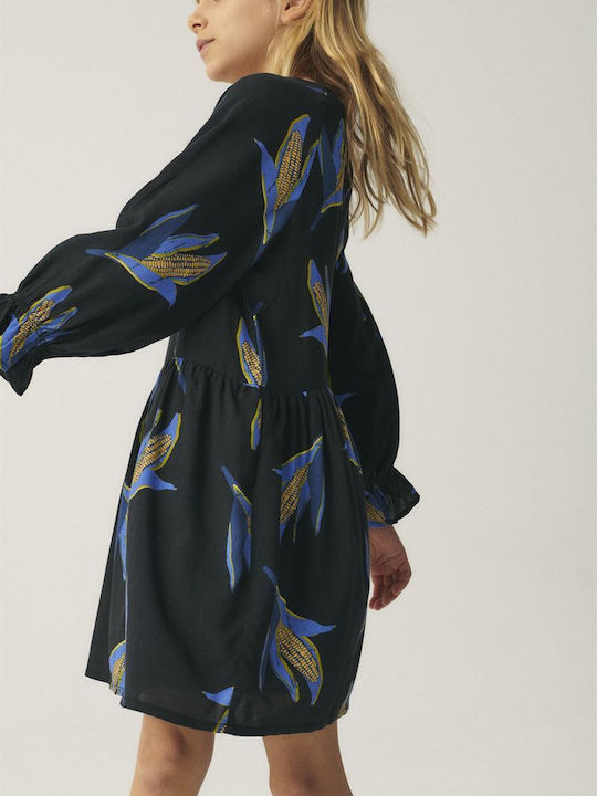 Children's Dress Long Sleeve Black
