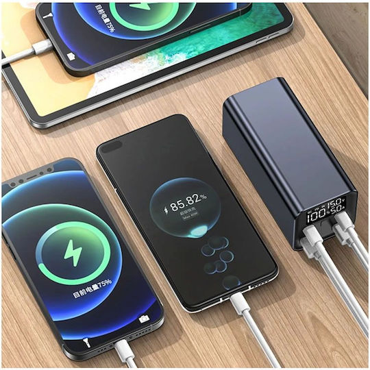 Andowl Q-CD1013 Power Bank 30000mAh 100W με 2 Θύρες USB-A και 2 Θύρες USB-C Μαύρο