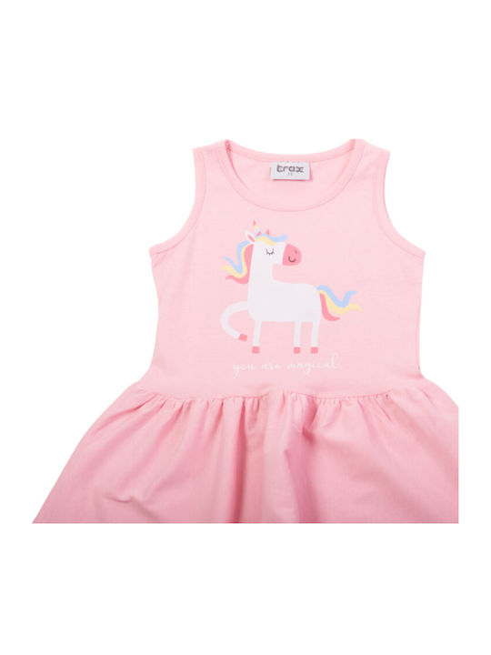 Children's Dress Sleeveless Pink