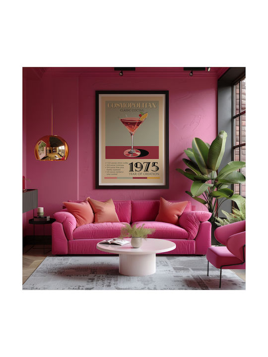 Poster Vintage Cosmopolitan Classic Cocktail Pst25376 40cm X 50cm