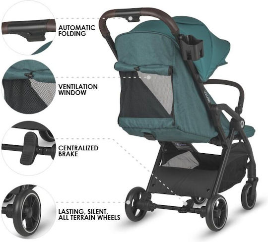 Smart Baby Arella Καρότσι Μωρού Kατάλληλο για Nεογέννητο Dark Pearl 7.8kg