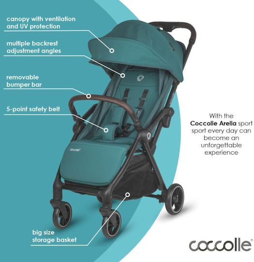 Smart Baby Arella Καρότσι Μωρού Kατάλληλο για Nεογέννητο Dark Pearl 7.8kg