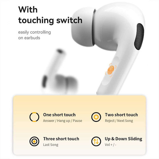 Yesido TWS29 In-ear Bluetooth Handsfree Căști cu Carcasă de Încărcare Alb