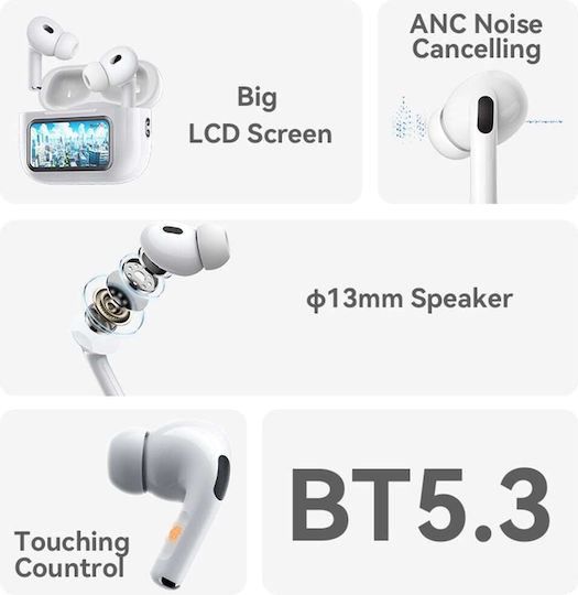 Yesido TWS29 In-ear Bluetooth Handsfree Căști cu Carcasă de Încărcare Alb