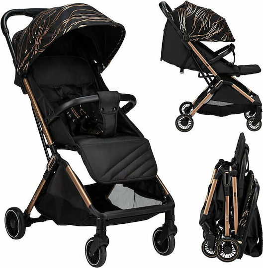 FreeOn Unique Baby Stroller Suitable for Newborn Black & Gold 6.6kg