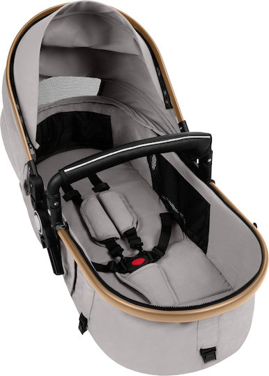 Kikka Boo Amaia Verstellbar 3 in 1 Baby Kinderwagen Geeignet für Neugeborene Light Grey 11kg