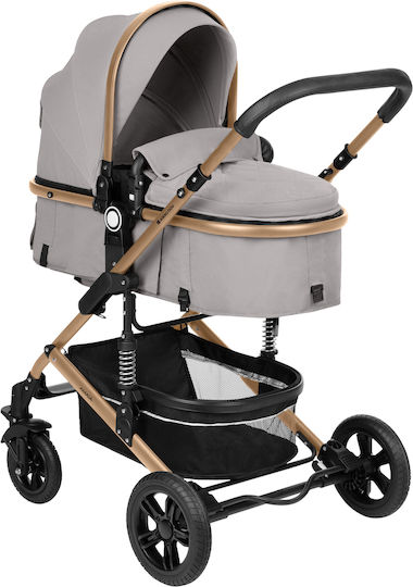 Kikka Boo Amaia Verstellbar 3 in 1 Baby Kinderwagen Geeignet für Neugeborene Light Grey 11kg