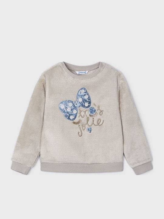 Kinderpullover Langarm Beige