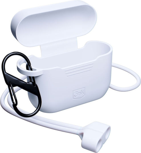3MK Калъф с кука в Бял цвят за Apple AirPods Pro 3