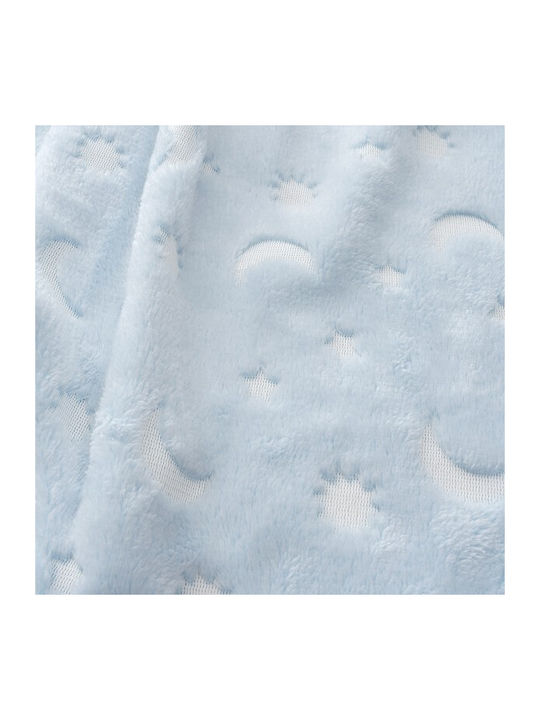 Interbaby Blanket Nursery Swaddling Blankets Stars Blue 80x110cm