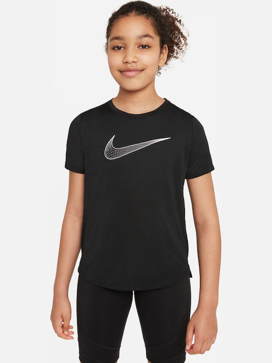 Детска тениска Dri-Fit Черен