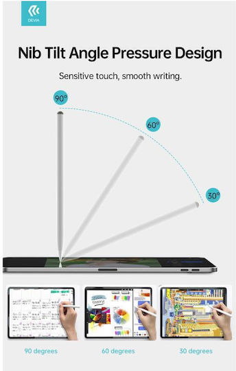 Devia Digital Touch Pen für iPad 2018 oder später in Weiß Farbe 317390