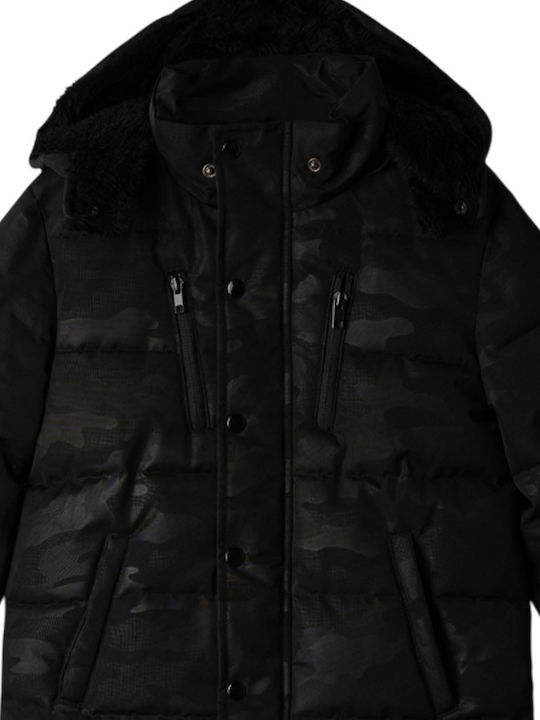 Kids' Casual Jacket with Hood Black