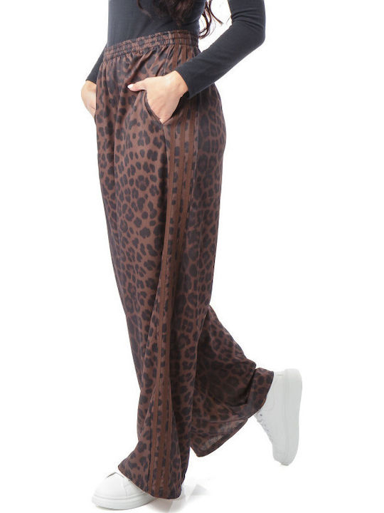 Φαρδιά Παντελόνα Animal Print Ρίγες