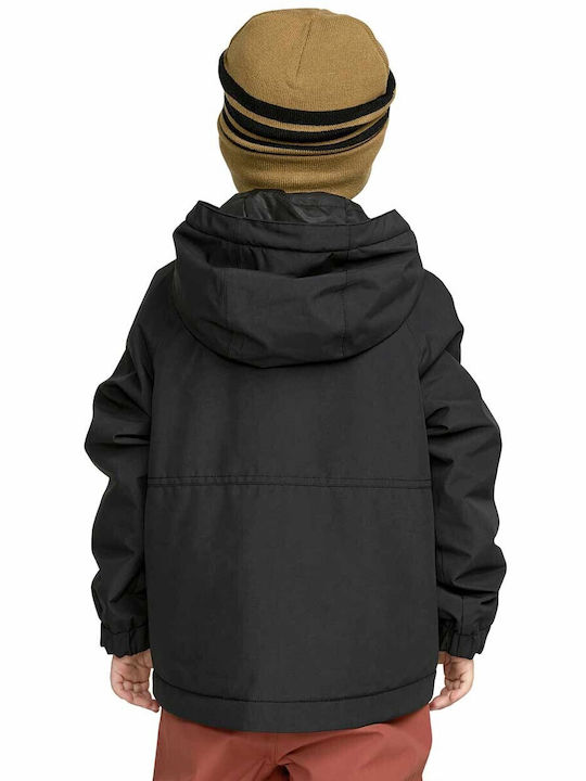 Little Flurry Insulated Παιδικό Casual Μπουφάν με Κουκούλα Black