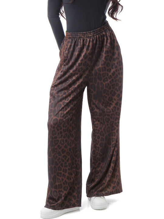 Φαρδιά Παντελόνα Animal Print Ρίγες