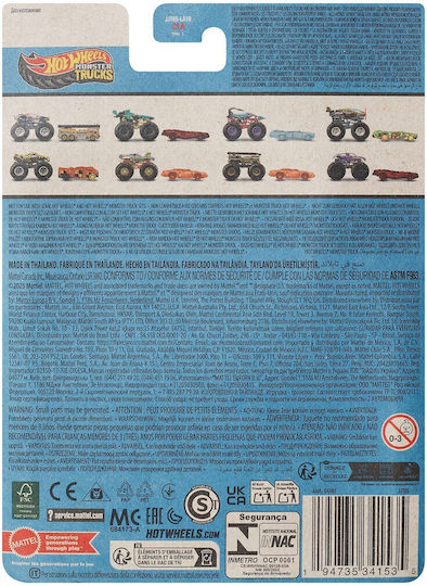 Hot Wheels Rodger Dodger 1:64 Monster Truck Car For 4+ Years