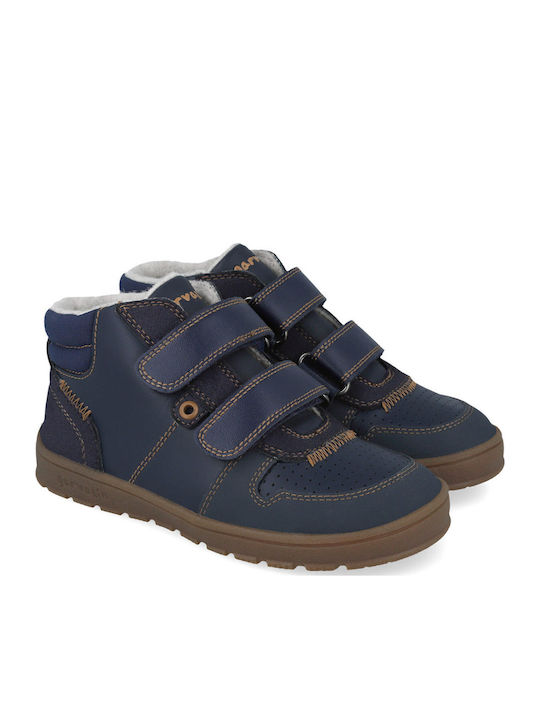 Παιδικά Sneakers High με Σκρατς Μπλε