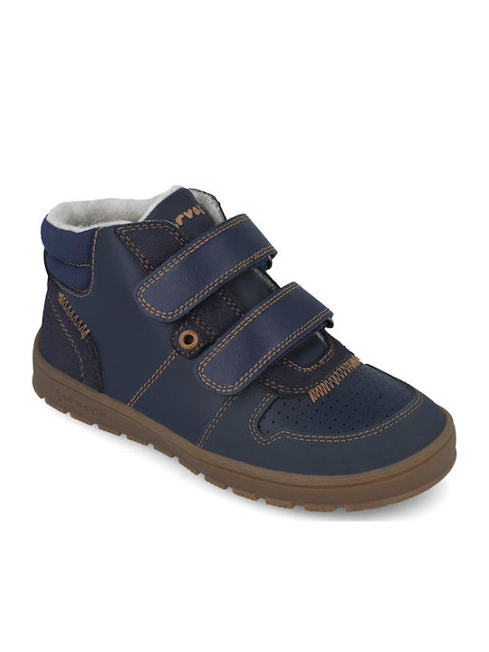 Παιδικά Sneakers High με Σκρατς Μπλε
