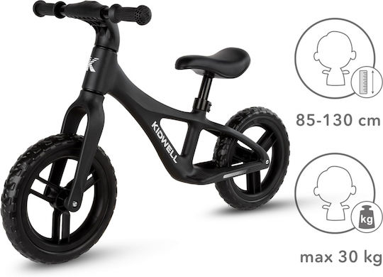 Kidwell Bicicletă de Echilibru pentru Copii Negru