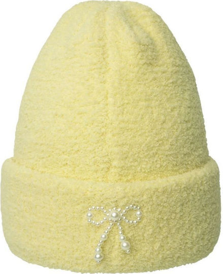 Beanie Unisex Beanie Knitted in Yellow color