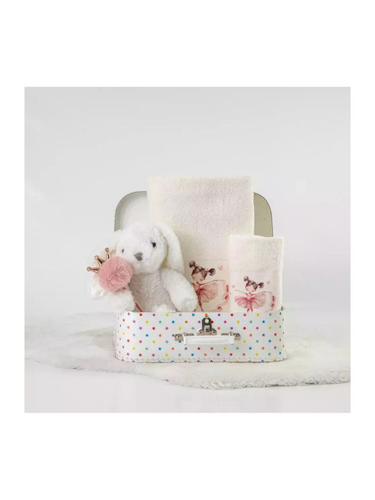 Borea Set of baby towels 2pcs Ecru 30 cmx50cm