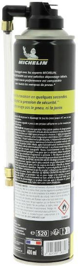Michelin Σπρέι Επισκευής Ελαστικών 400 Ml Ειδικά Σχεδιασμένο Μικρά Αυτοκίνητα Πόλης Έως 16’’ 009331