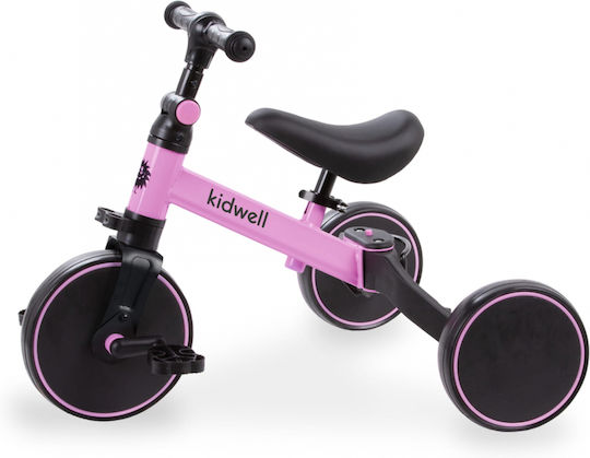 Kidwell Tricicletă Pliabilă și Tricicletă Pentru Copii 3 în 1 pentru Vârsta 2+ Roz