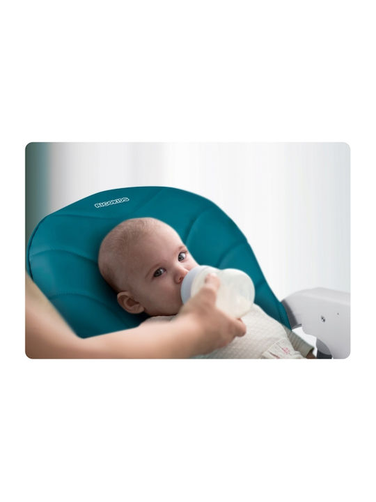 Ricokids Tulo Scaun Înalt De Masă Bebe Pliabil Cu Înălțime Reglabilă Albastru Petrol