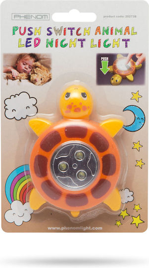 Nursery Night Light LED Turtle Battery Yellow