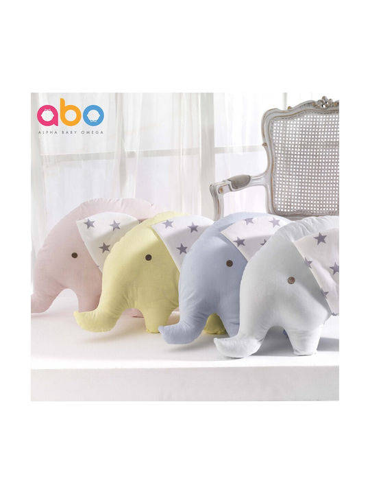 abo Pernă Decorativă pentru Pătuț Elefănțel Roz 41x34cm