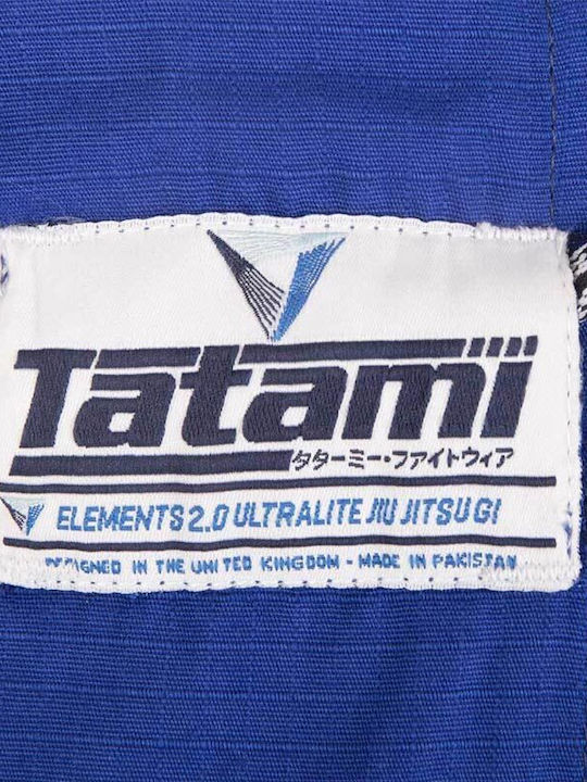 Tatami Fightwear Gi Tatami Elements Ultralite 2.0 Bărbați Uniforme Jiu Jitsu brazilian Albastru
