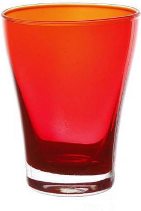 Espiel Set of Glasses Water made of Glass in Red Color 6pcs