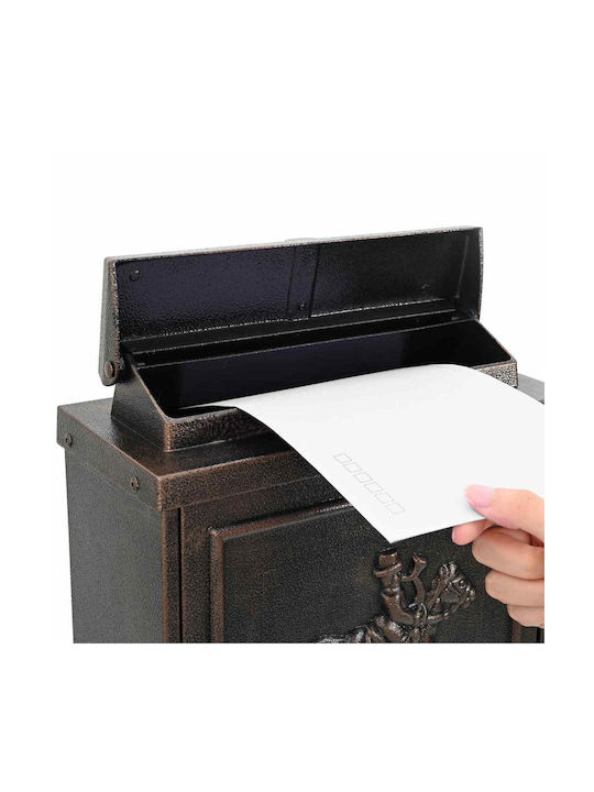 vidaXL Office Waste Bin Black 13x41x29cm