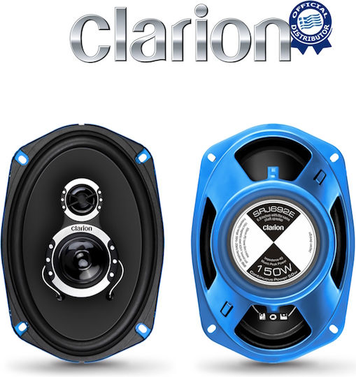 Clarion Car Speaker Set SRJ 692E 6x9" with 150W RMS (3 Way)