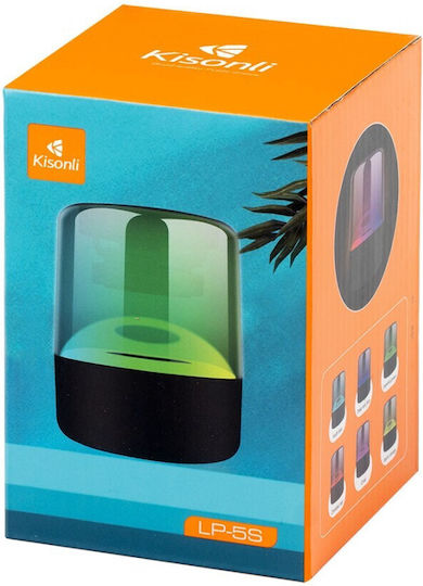 Kisonli LP-5S Ηχείο Bluetooth 5W με Ραδιόφωνο και Διάρκεια Μπαταρίας έως 5 ώρες Μαύρο