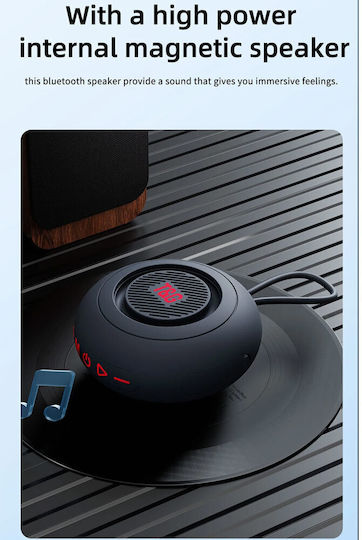 T&G Bluetooth Speaker 3W with Radio and Battery Life up to 2 hours Black TG-442