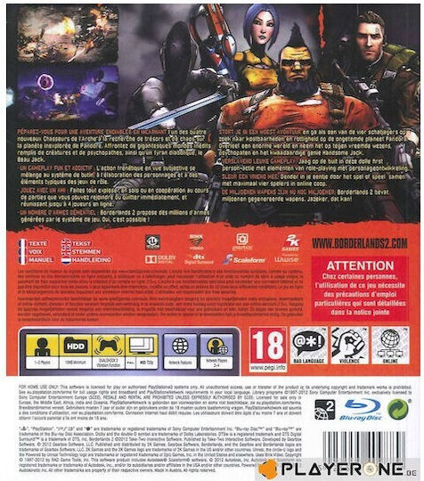 Borderlands 2 PS3 Game (Used)
