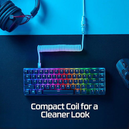 HyperX Spiral USB 2.0 Cable USB-C male - USB-A Πράσινο 1m 6J681AA